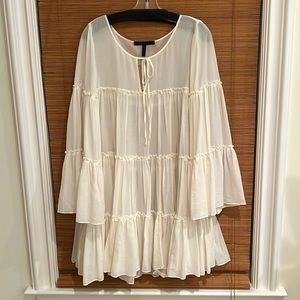 Sheer White BCBGMAXAZRIA Dress or Swimsuit Cover
